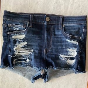 American Eagle ripped jean shorts